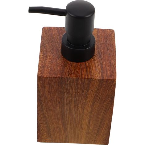 Soap Dispenser with Rustic Wood Effect Design Refillable