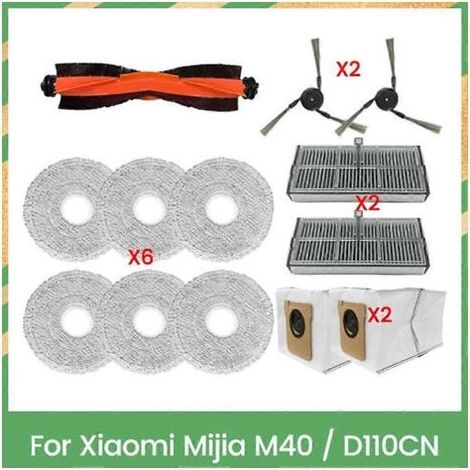 Kit d'accessoires pour aspirateur Xiaomi Mijia Omni M40 / D110CN comprenant brosse, filtre, sac à poussière et chiffon de nettoyage (1/5)