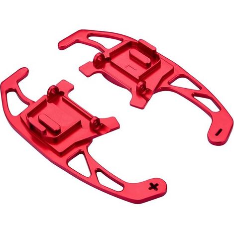 Pomelli del cambio - Leve del cambio, estensione leva cambio in alluminio adatta per VW Volkswagen Golf MK7 GTI R GTD GTE MK7 7 Polo GTI 2014-2018, per volante auto (rosso) (1/2)