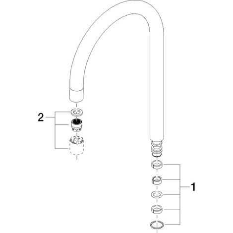 Dornbracht 90282231900-00 Bec Pièces de rechange