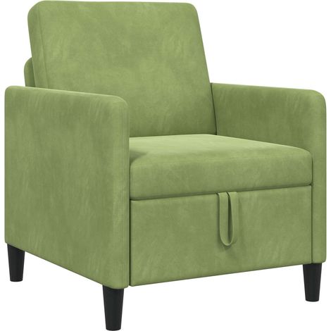 Sofá con almacenamiento Verde claro 72 x 78 x 87 cm Poliéster vidaXL (1/5)