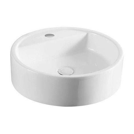 Lavabo sobre encimera blanco 49 cm.