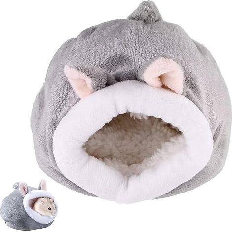 Rat Hamster House Bed Winter Hedgehog Small Pet Cave Cage Nest Accessories Cotton (L) (1/5)