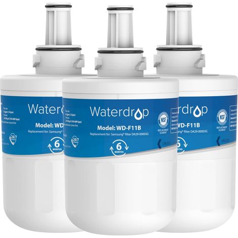Waterdrop DA29-00003G Filtre à Eau du Réfrigérateur,Remplacement pour Samsung® Aqua Pure Plus DA29-00003G DA29-00003B DA97-06317A DA61-00159A HAFCU1/XAA HAFIN2/EXP APP100 WF289, Forfait Peut Varier(3) (1/5)