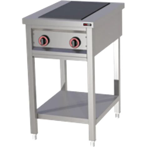 Fourneau électrique 2x feu avec soubassement 400 V REDFOX - SPF 50 E - REDFOX