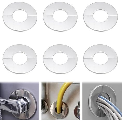 cubiertas de tuberías y abrazaderas de acero inoxidable para cocinas y baños