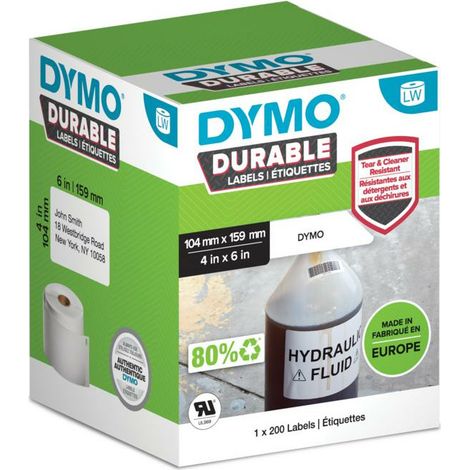 DYMO LW-Kunststoff-Etiketten, 1 Rolle a 200 Etiketten (2112287)