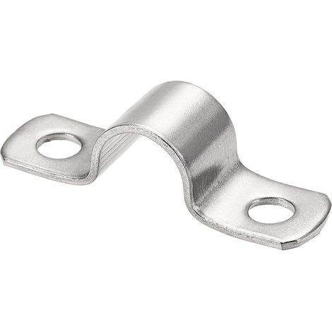 Collier de Serrage 30 Pièce U-Collier de Serrage Inox Tuyau Robustes Collier de Fixation pour Fixation de Fils, Tuyaux, Diamètre 16 mm (1/5)