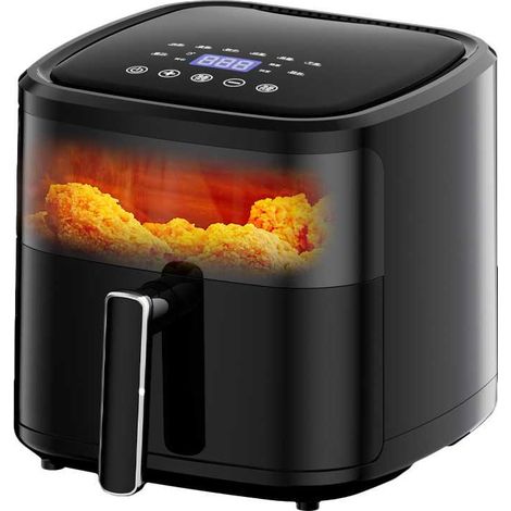 Air Fryer LVTETIA BW-3021D, Friteuse sans huile capacité 5L avec fenêtre, 1350W, fonction vapeur