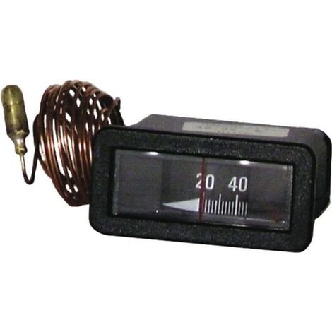 Thermometre Capillaire - 1500 mm - 0 À 120 °C - Pour Chaudières - PVC - 64 x 31 mm (1/4)