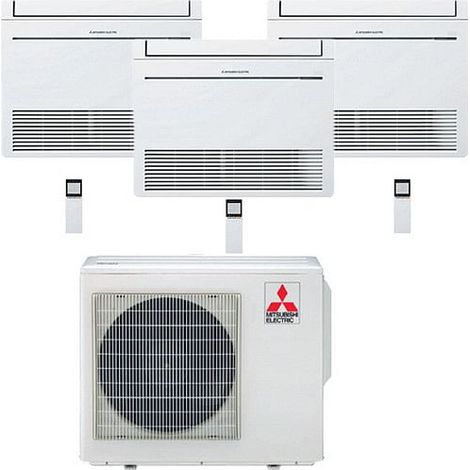 Climatizzatore Condizionatore Mitsubishi Pavimento Serie M MFZ-KT Trial Split Inverter 9000 + 12000 + 12000 BTU con U.E. MXZ-3F54VF NOVITÁ Classe A+++/A++ (1/2)