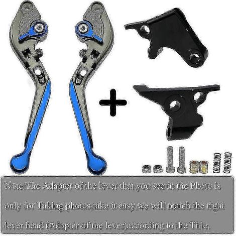Leviers de frein et d'embrayage pliables et extensibles CNC en or et titane, logo laser unique pour Yamaha FZ8 2011-2015 (A7, B7, C4, D4). (1/5)