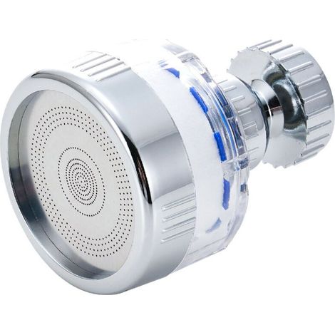 Filtre à eau pour Robinet cuisine, Economie d'eau Purificateur Anti-Calcaire Anti-éclaboussure, Pivotant 360° Universel (1/4)