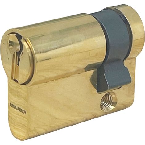 Assa Abloy CILINDRO MONOPROFILO SAGOMATO GEMMA Ottone Lucido mm. 40 (30-10) 10.00 pz