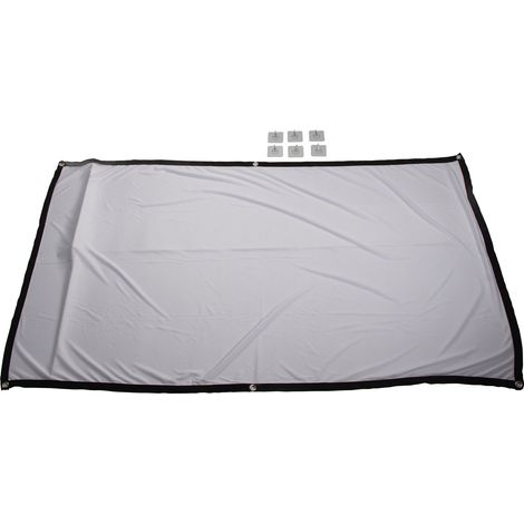 Écran de projection HD pliable et portable, résistant aux plis, 84 pouces, pour une utilisation intérieure et extérieure. (1/5)