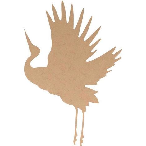 Silhouette en bois MDF 25 cm - Grue