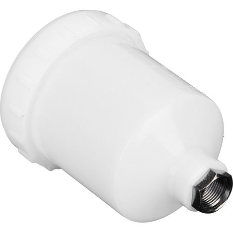 Godet de rechange en plastique de 125 ml pour pistolets à peinture avec filetage femelle de 15 mm (1/5)