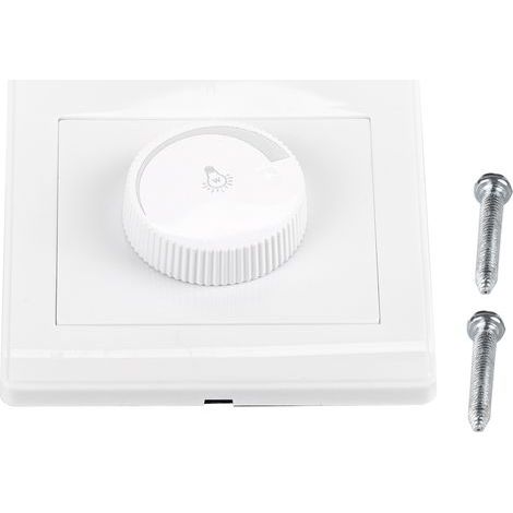 1 interrupteur variateur mural rotatif pratique pour lampe, contrôleur de luminosité, panneau mural design, 1 pièce, neuf