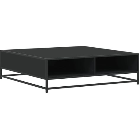 Maison Exclusive - Couchtisch Schwarz 100x100x30 cm Holzwerkstoff