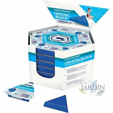 Set di 36 Gel Flocculante Monodose, Detergente e Chiarificatore per l'acqua della piscina. Traparenza totale dell'acqua
