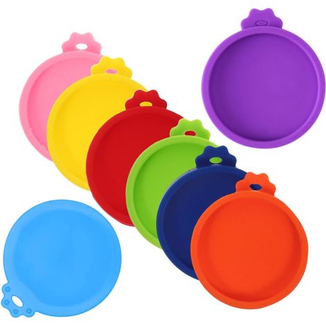 Couvercles en Silicone pour Bocaux 8 Pièces, Couvercle Rond de Conservation (1/5)