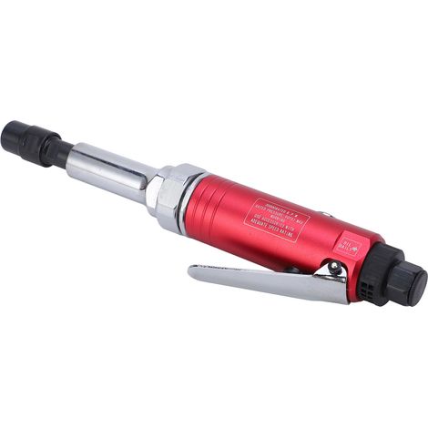 Mini-Druckluft-Geradschleifer, 20.000 U/min, Gehäuse aus Aluminiumlegierung, 3-mm- und 6-mm-Spannzangen, Druckluftschleifwerkzeug, europäische Ausführung (1/5)