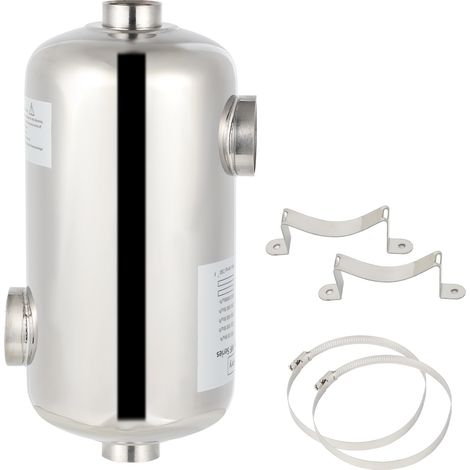 Wolketon Chauffage de piscine 28 kW Échangeur thermique en acier inoxydable Piscine Chauffage de piscine