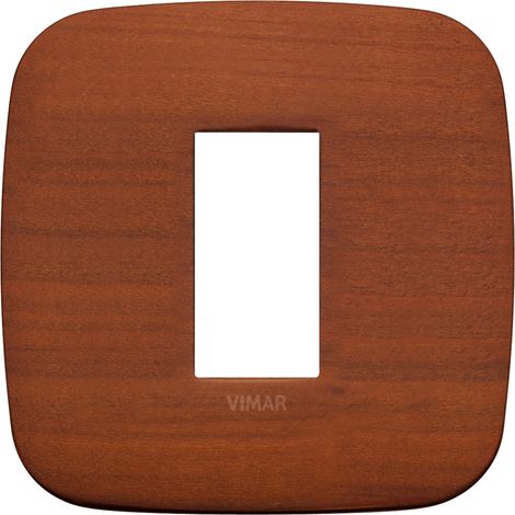 Placca Round 1M ciliegio scatola rotonda Vimar Arkè 19671.52