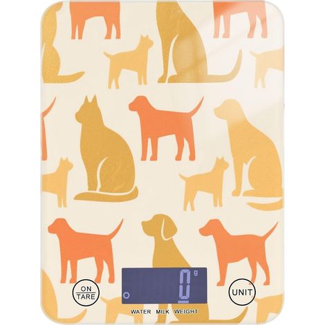 Balance alimentaire étanche pour cuisine 5 kg/5 g, jaune et orange (1/5)