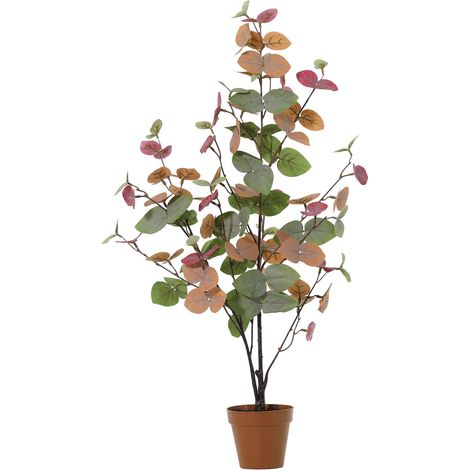 Branche d'Eucalyptus Artificiel 86 cm Plante Artificielle pour Décoration Intérieure et Vase - PANGIVO