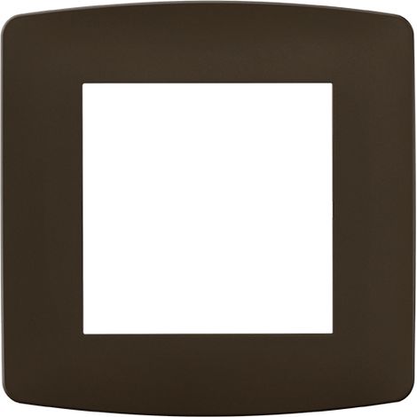 Plaque de finition polycarbonate - 1 poste - ESPRIT Couleur Chocolat