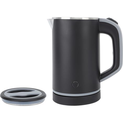 Doppelwandiger Wasserkocher aus Edelstahl, 800 ml, Wasserkocher, Wassererhitzer, Schwarz, EU-Stecker, 220 V, 50 Hz (1/5)