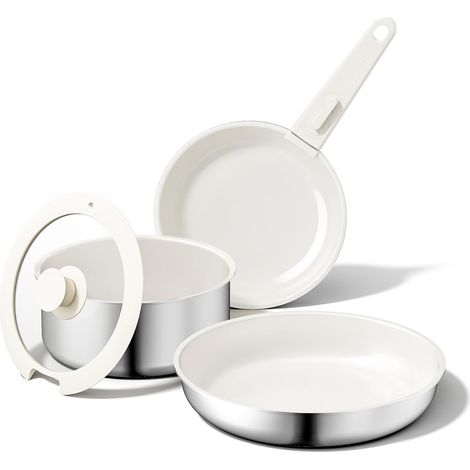 Ensemble de 5 ustensiles de cuisine antiadhésifs, diamant-titane-céramique (1/5)
