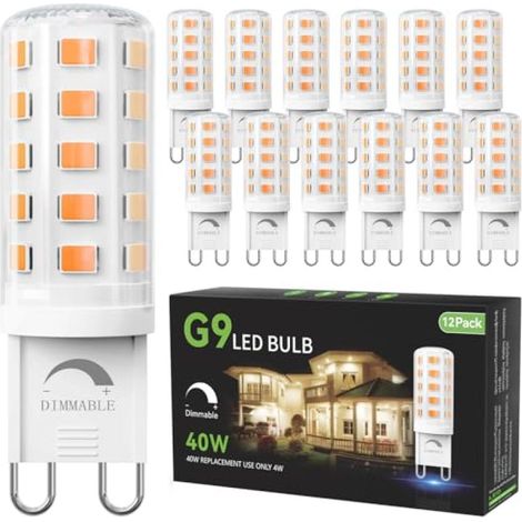 Ampoule LED G9 12 uniquement, blanc chaud, culot à double aiguille, convient aux lustres et lampes. (1/5)