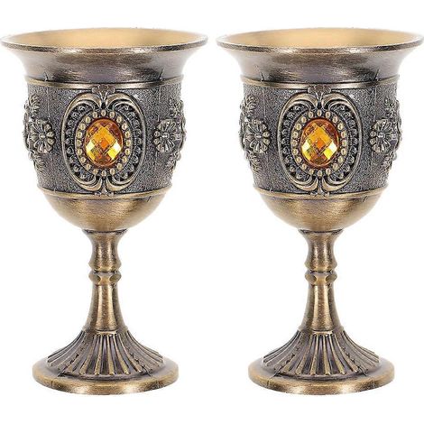 Lot de 2 verres à vin multifonctions, élégants gobelets décoratifs de style européen, accessoires pour le vin-7.5X4.5CM (1/3)