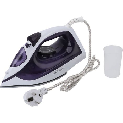 Fer à vapeur pour vêtements 1600 W, trous de microvapeur, réservoir d'eau de 210 ml, Machine à repasser sèche et humide, pour la maison et les voyages, violet (1/5)