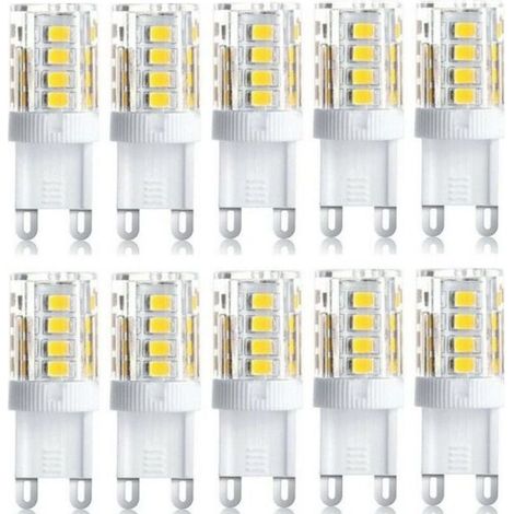 YMYNY 10er-Pack LED-Strahler, LED-Dekoleuchte, G9-LED-Glühbirne, 5 W, Warmweiß, Kaltweiß, energiesparende LED-Glühbirnen, Ersatz-Halogenlampe, AC 230 V, nicht dimmbar (1/4)