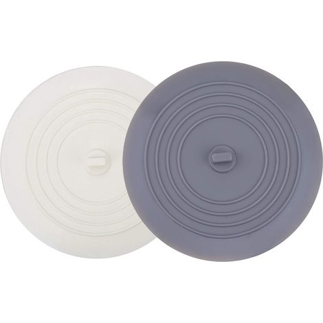 Tappi per vasca (2 pezzi), larghi 15 cm, tappi di scarico in silicone, ventosa piatta, accessori per cucina e bagno