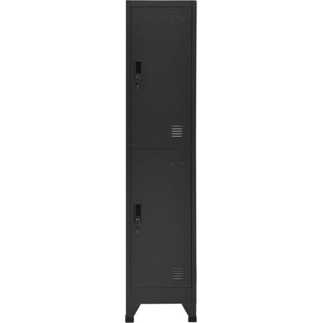 GBLY Schließfachschrank Anthrazit 38x45x180 cm Stahl (1/5)