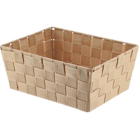 Paniere dressing polyester l19,5xp25xh10,5 cm - beige - Tendance
