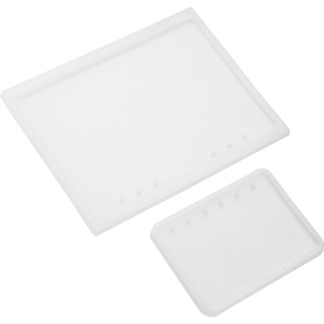 Stampo in silicone formato A5/A7, resina epossidica cristallina, 2 pezzi, per quaderno fai da te (1/5)