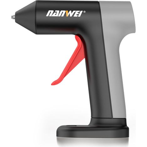 Nouveau pistolet colle thermofusible sans fil rechargeable au lithium pour enfants, loisirs créatifs et usage domestique, avec petits bâtons de colle (1/5)