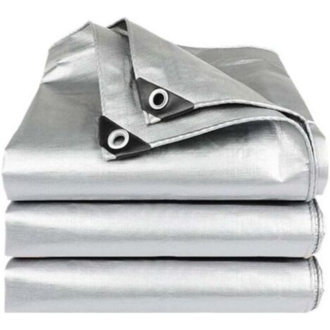 Bâche de Protection 5x5m, Étanche pour Meubles de Jardin, Voiture, Piscine, Bateaux