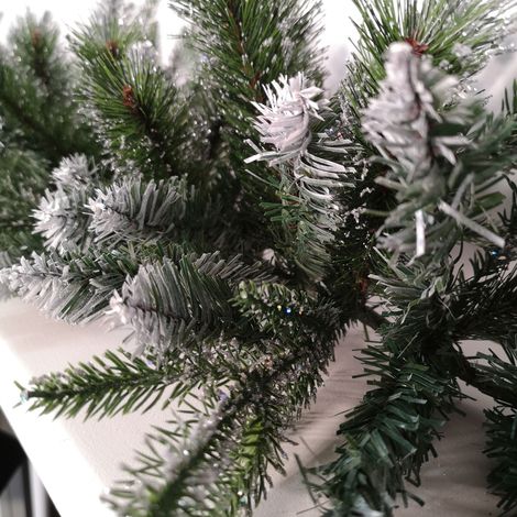 1.8m Premier Christmas Artificial Fairmont Fir Snow Tipped Plain Green Garland (1/5)