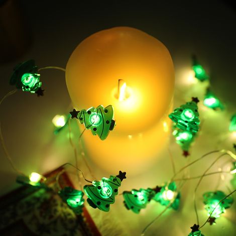 MINKUROW Guirnalda De Luces Led Para Árbol De Navidad, 2 M, 20 Luces Led De Decoración Navideña, Guirnalda De Luces Para Árbol De Navidad, Para El Hogar, Jardín, Dormitorio Y Decoración De Navidad (Ju (1/4)