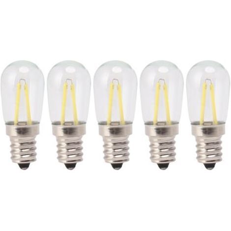 5 pièces réfrigérateur lampe ampoule basse température faible consommation d'énergie E12 LED réfrigérateur ampoule 120V lumière blanche (1/5)