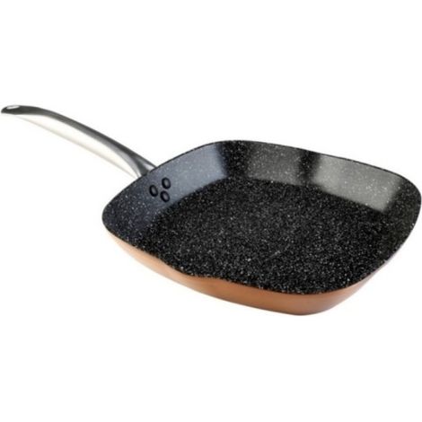 Grill coc plancha 28x28cm liso c/m profesional cobre alum.fo (1/2)