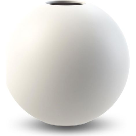 Kugelvase aus weißer Keramik, 11 cm (1/5)