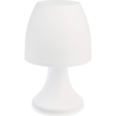 LÁMPARA INÁLAMBRICA DE SOBREMESA LED BLANCA H.27CM (1/5)