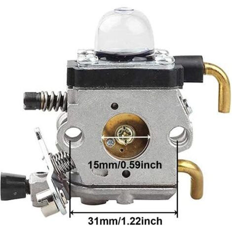NALOOKAMIC Carburateur Carb pour STIHL HS75, HS80, HS85, pour ZAMA C1Q-S42C C1QS42C Taille-haie Débroussailleuse Moteurs Carb remplace 42261200604, avec Filtre à air, Filtre à Carburant